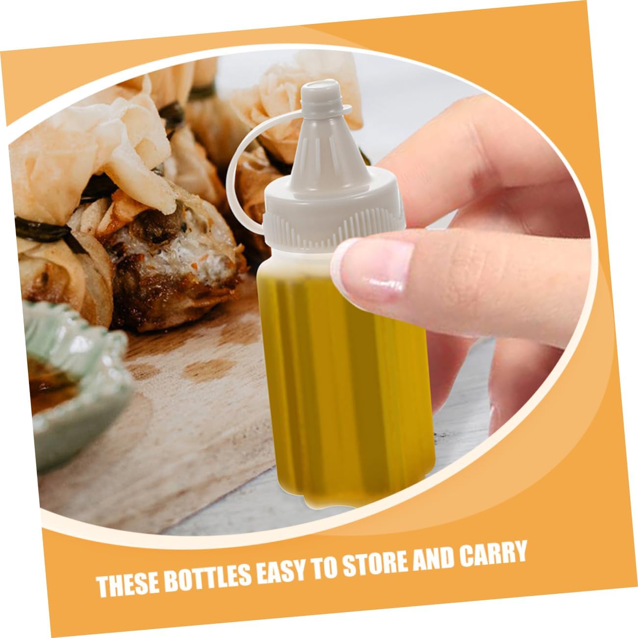 Stylish 12-Piece Reusable Condiment Squeeze Bottles