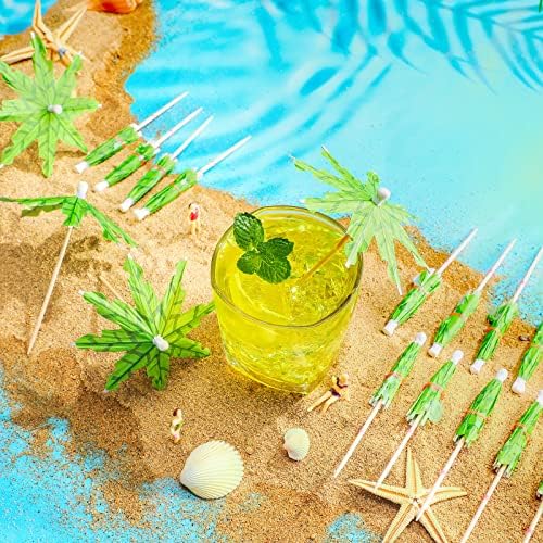 Tropical Fun 150 Coconut Leaf Drink Umbrellas for Elegance Style