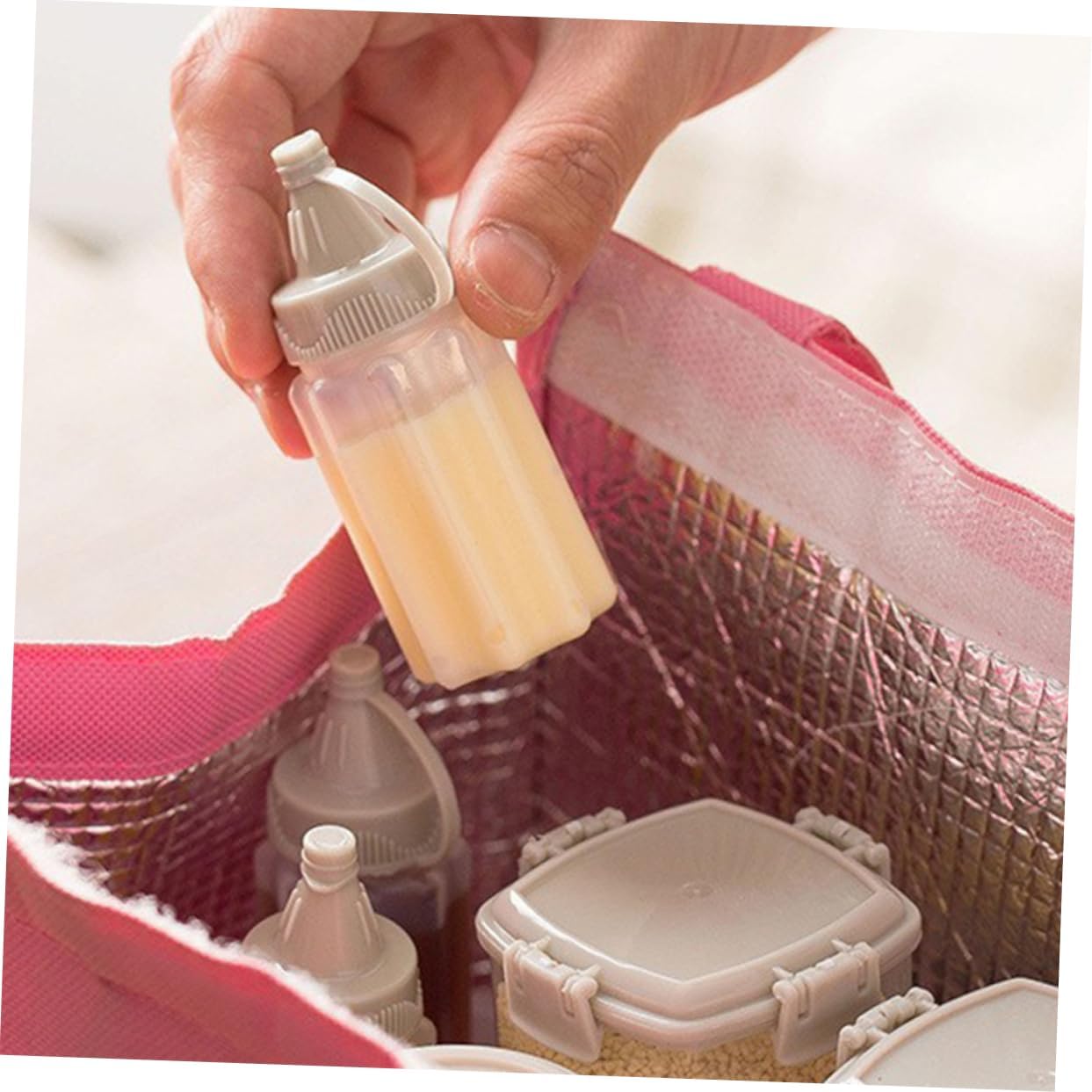12 Piece Portable Condiment Squeeze Bottles