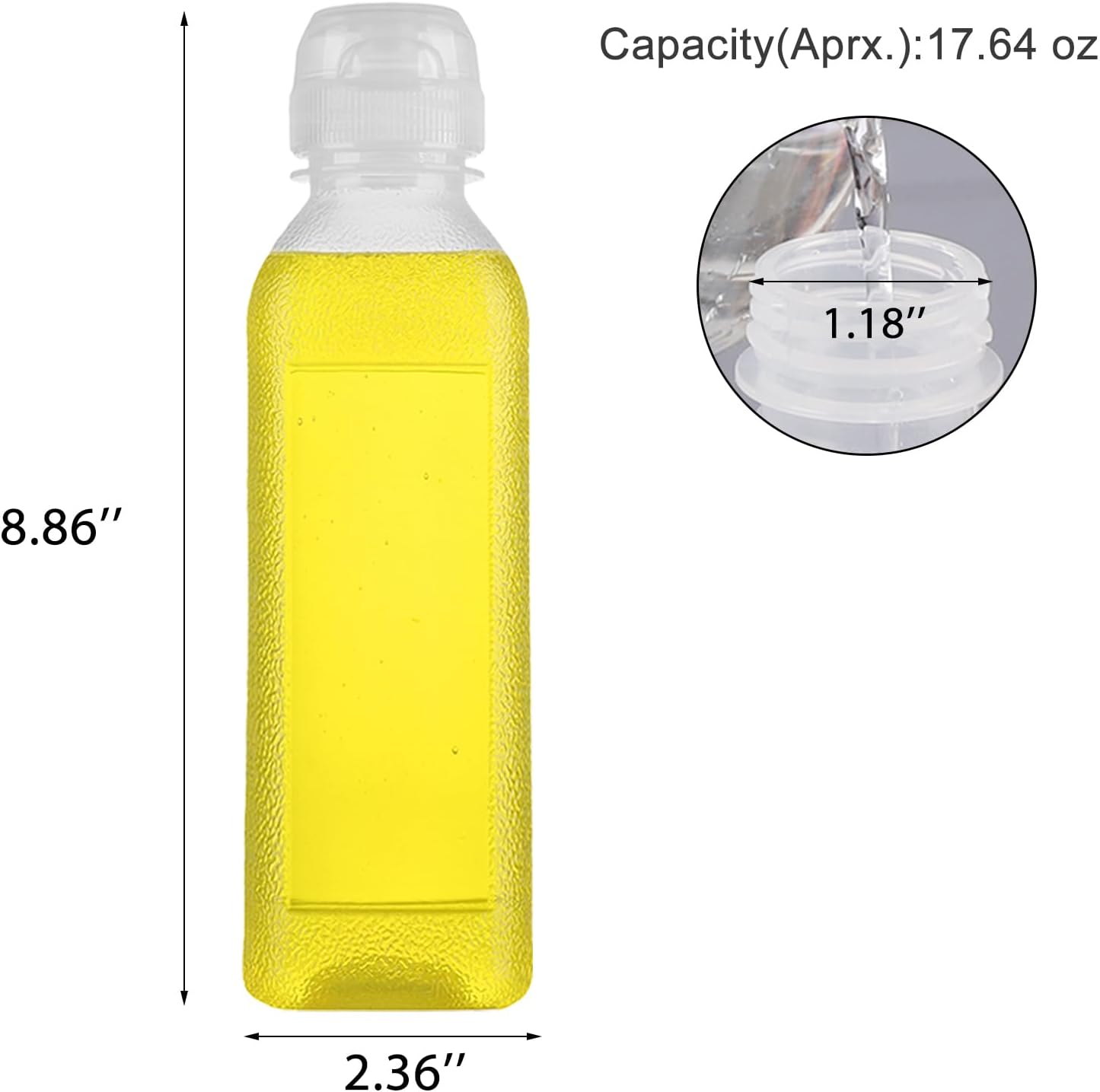 RAMFIYN 6-Pack Condiment Squeeze Bottles