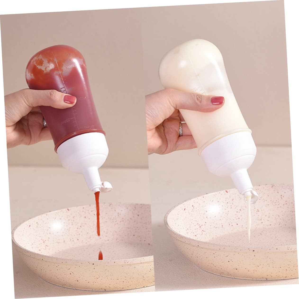 High-Quality Squeeze Bottle Set for Kitchen Condiments