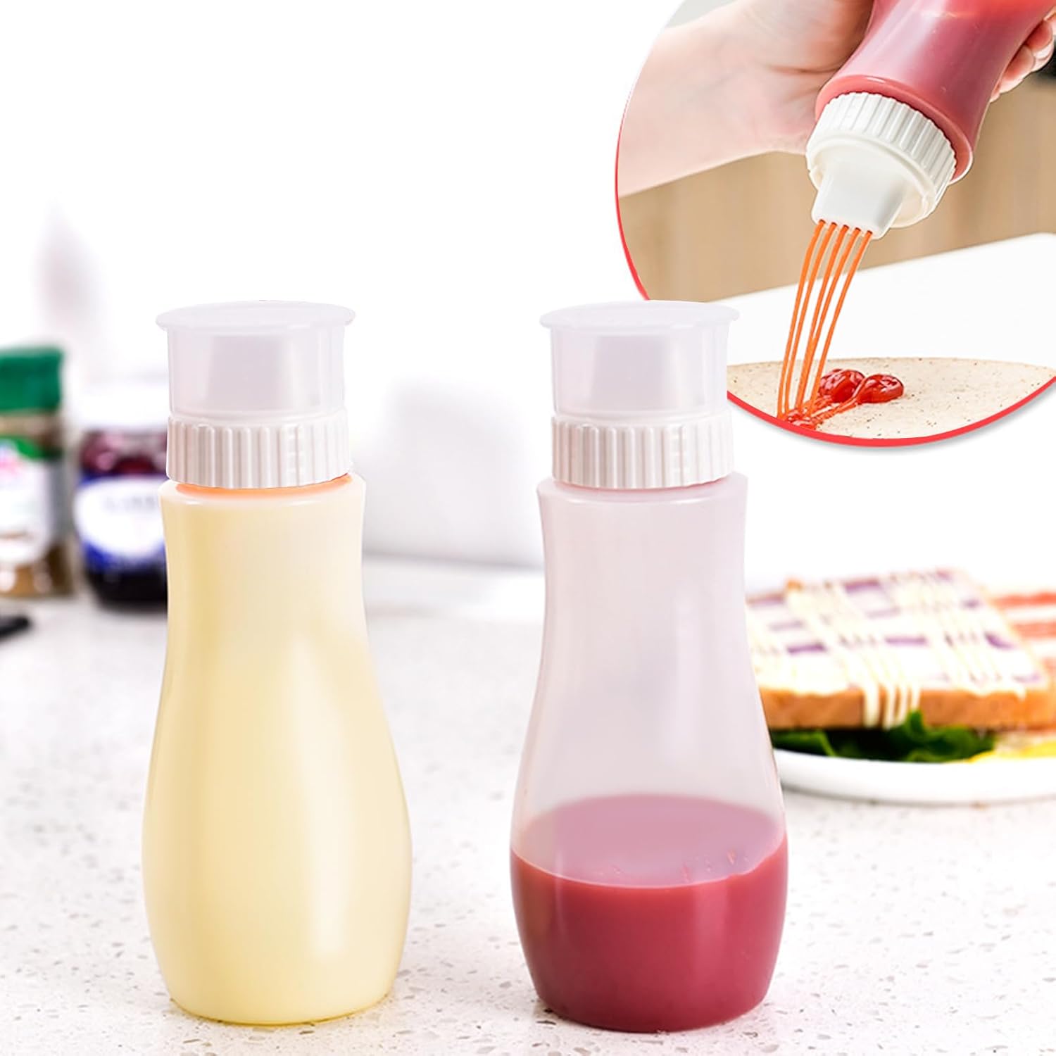 3-Pack Squeeze Bottles for Perfect Measurements