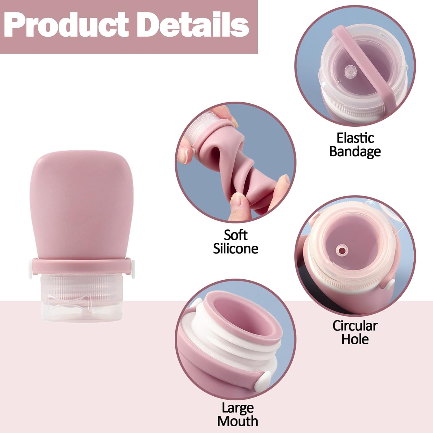 5-Piece Squeeze Bottle Set with Brushes
