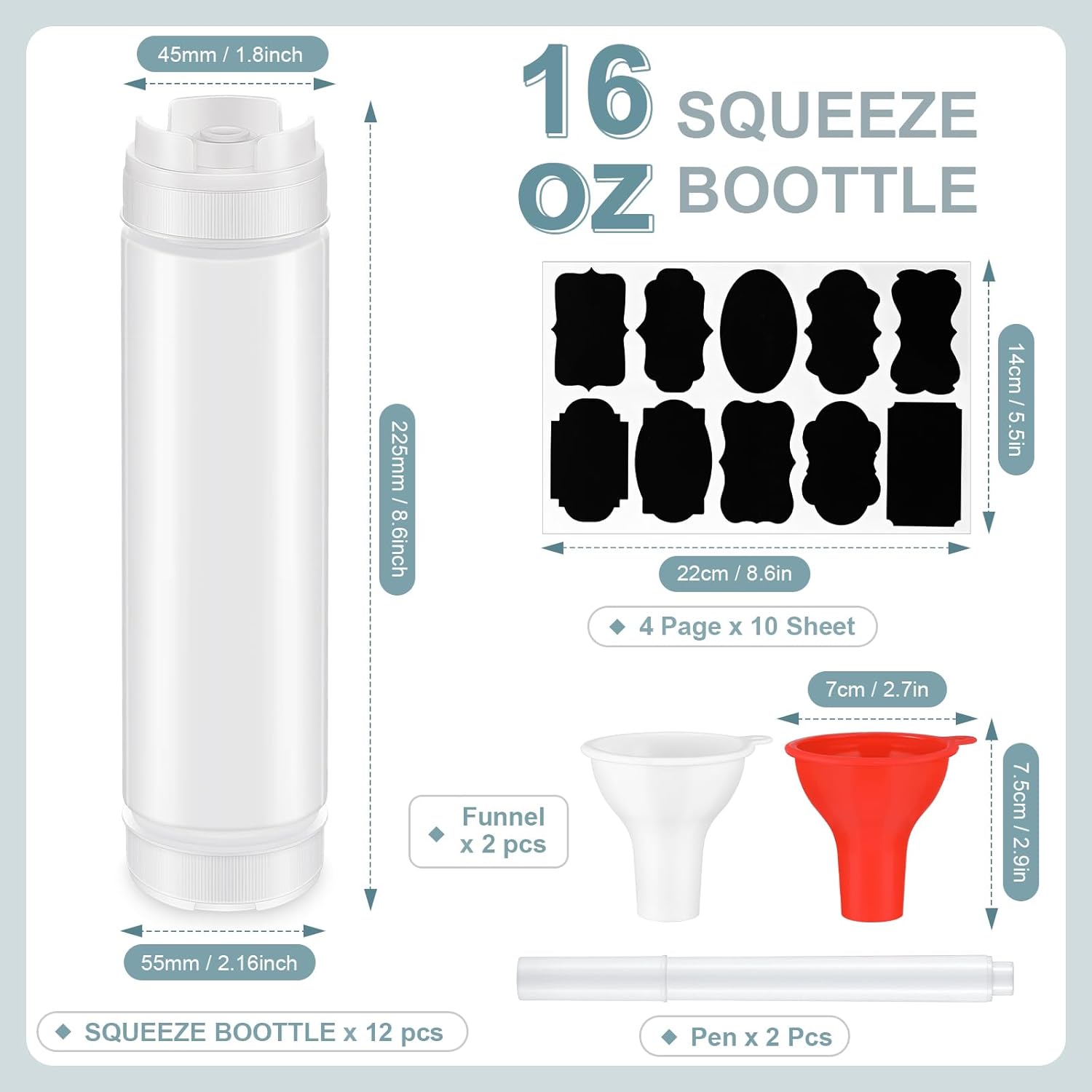Effortlessly Refill Your Condiment Squeeze Bottles with No Leak Performance