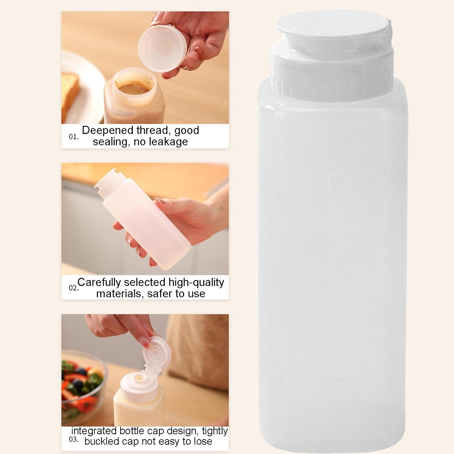 Sauces Squeeze Bottle Set 200ml Perfect for Your Kitchen