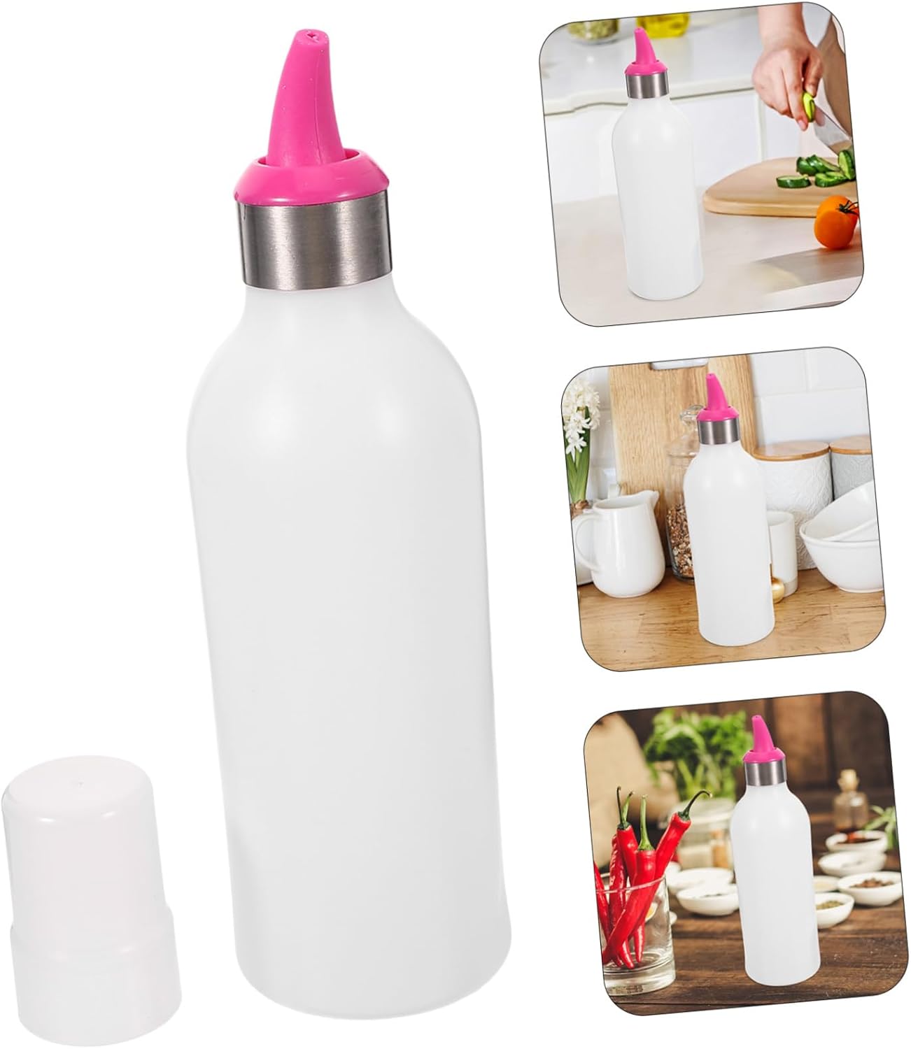 Perfect Gift - Mikinona Reusable Plastic Condiment Squeeze Bottle 1pc
