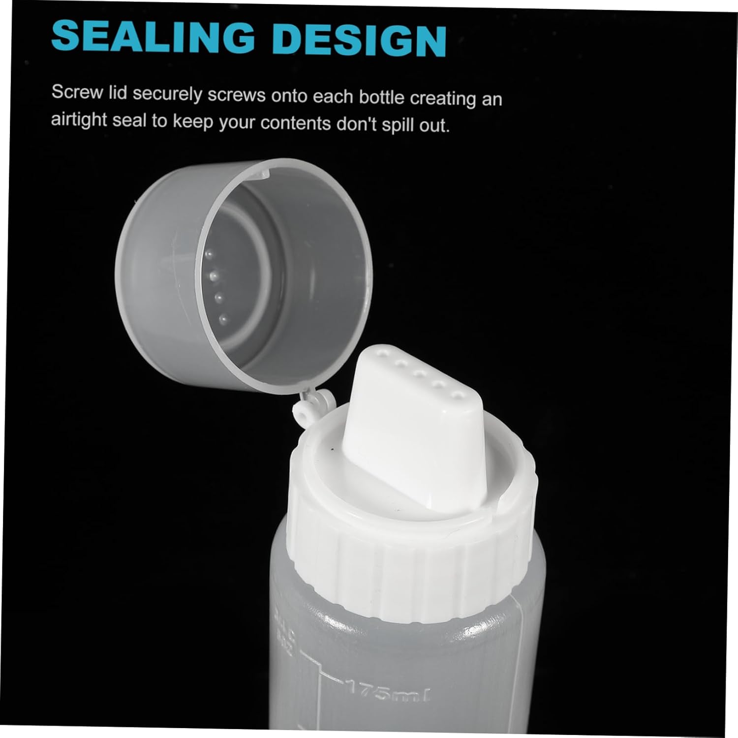 SHOWERORO Sauce Squeezing Bottles Condiment Squeezing Set Portable Dressing Squeeze Bottles