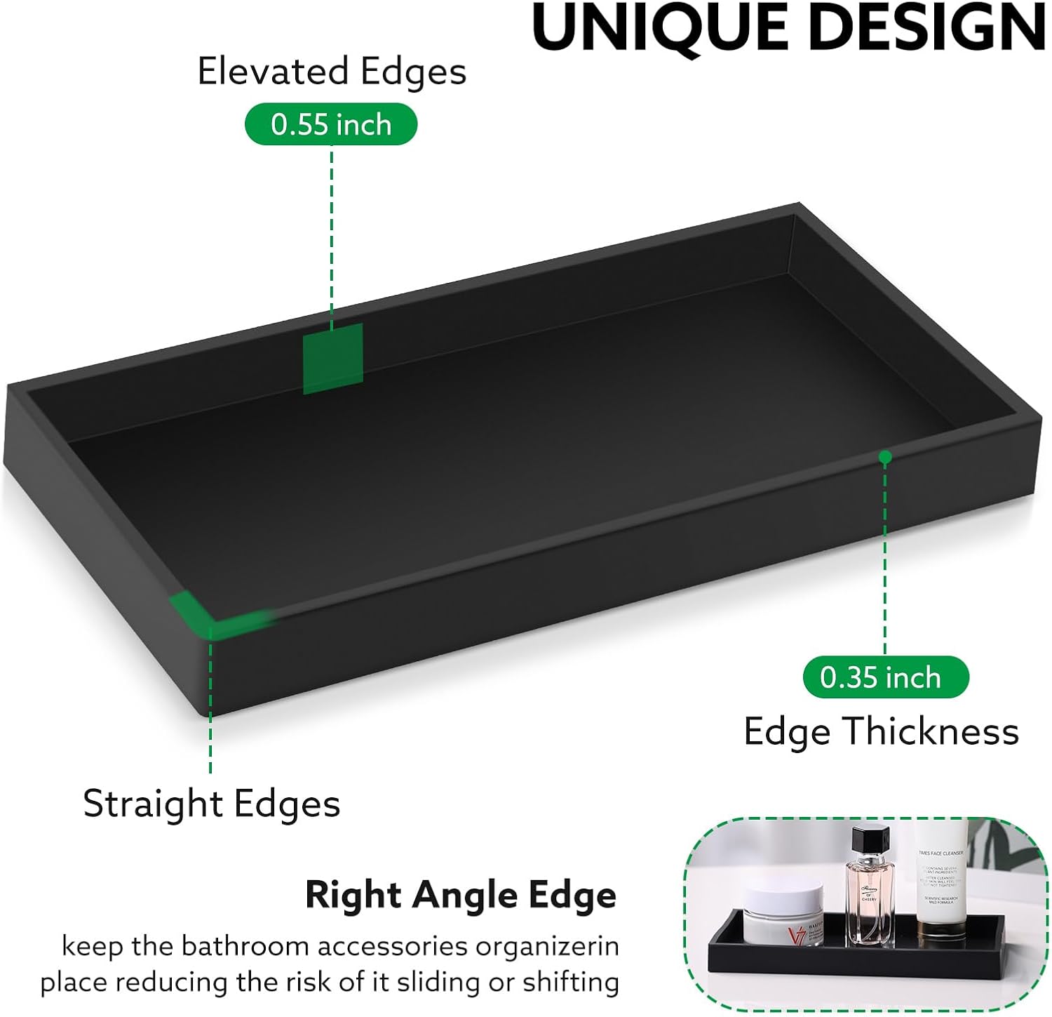 Sturdy Silicone Soap Tray for Bathroom or Desk