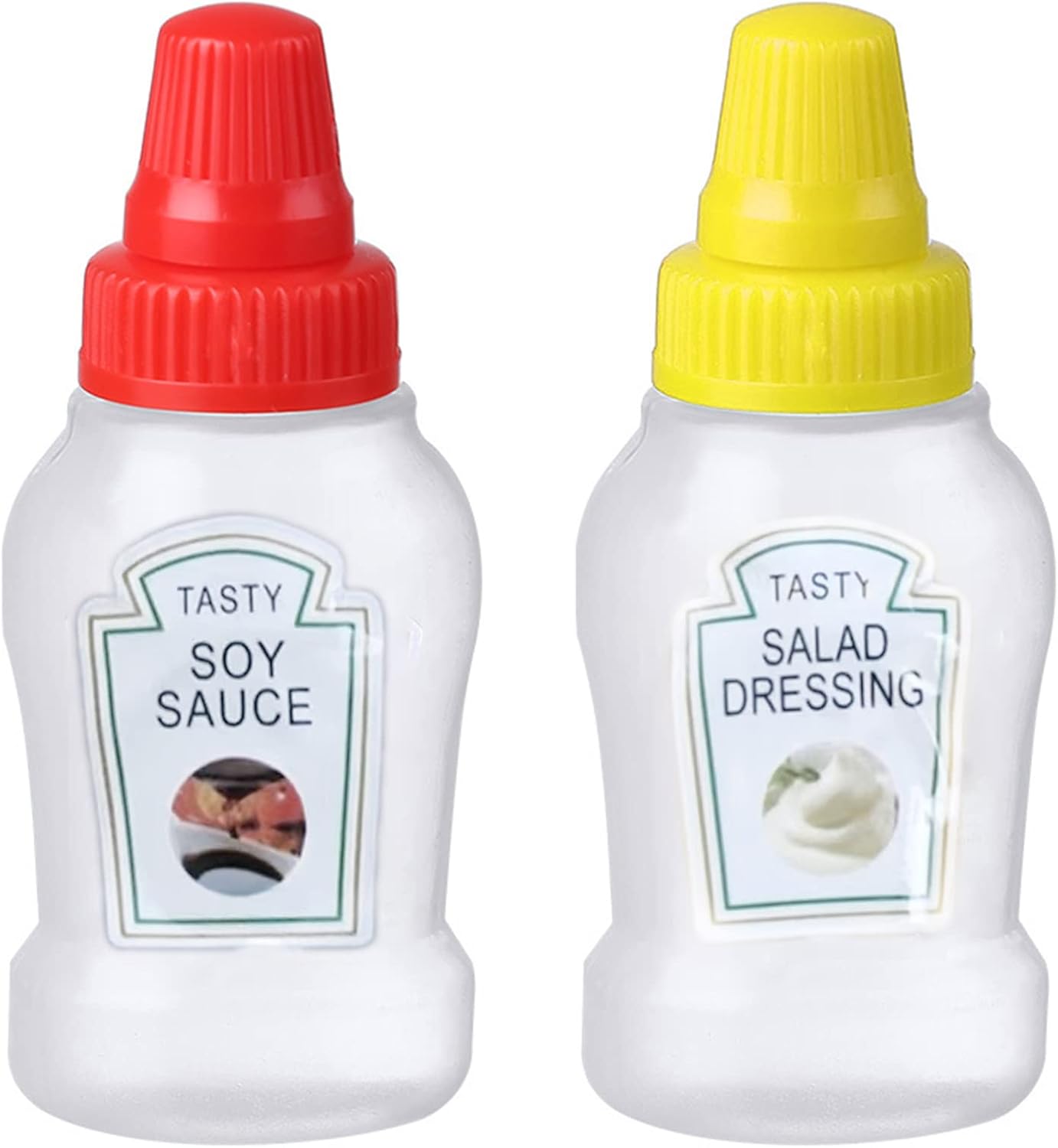 Small Durable Sauce Bottle Condiment Squeeze Bottle for Travel Kitchen