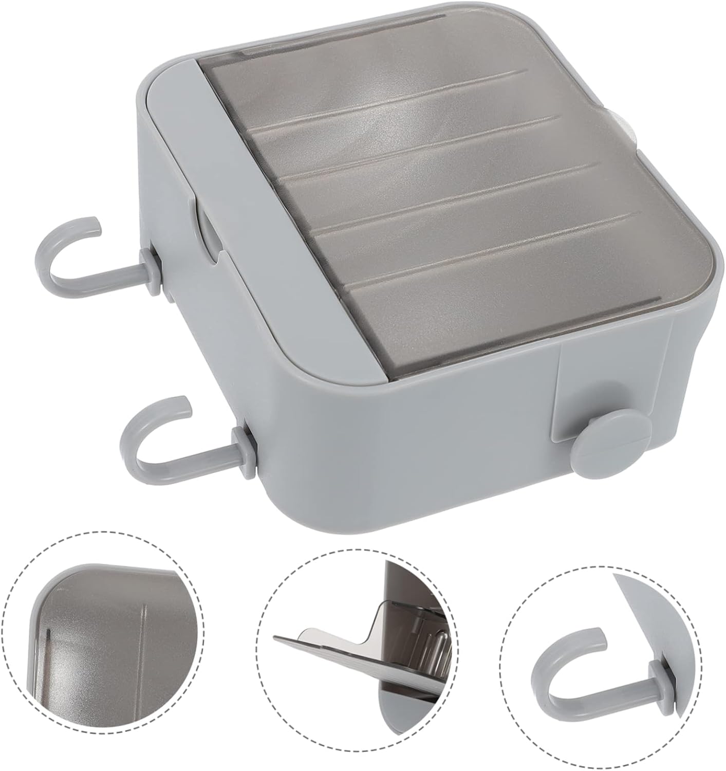 Double-Purpose Wall Mounted Soap Dish Holder for Efficient Storage