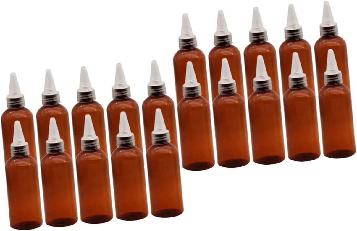 DECHOUS 20-Piece Refillable Shampoo Conditioner Bottles with Spout Design