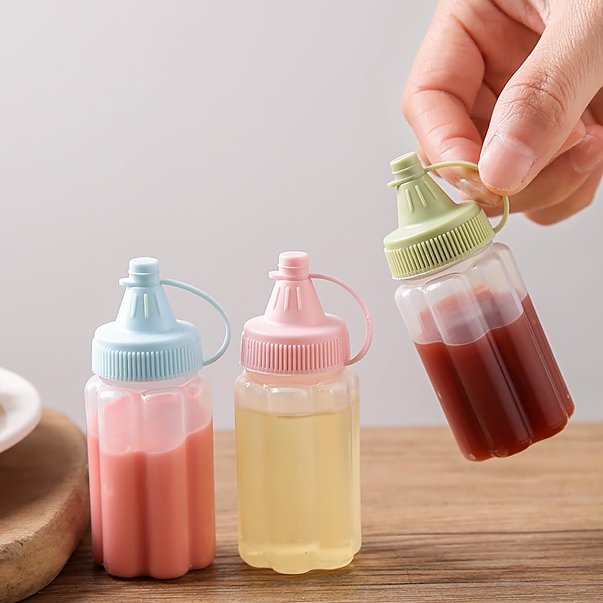 8-Piece Mini Ketchup Squeeze Bottles