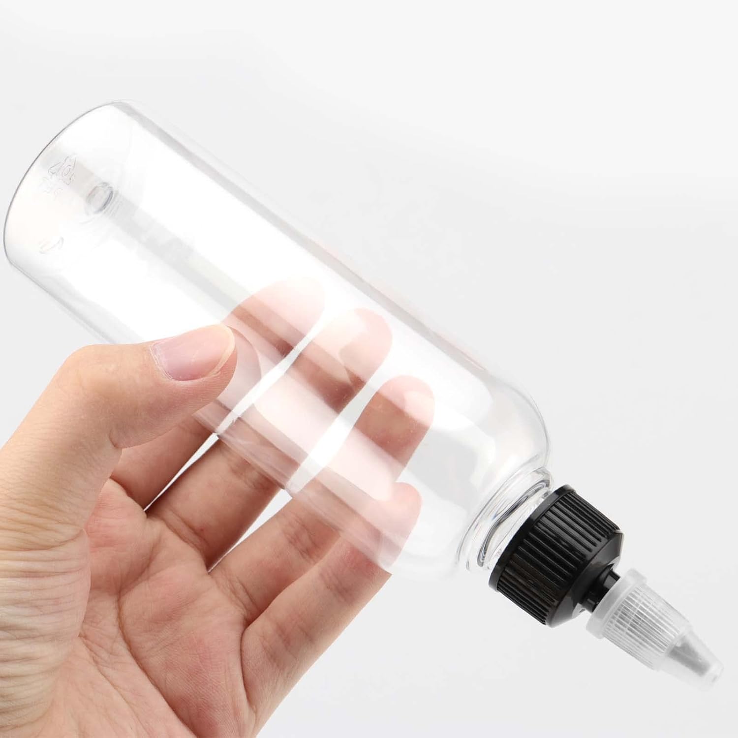 50-Pack 5oz Empty Plastic Squeezing Bottles for Condiment Storage