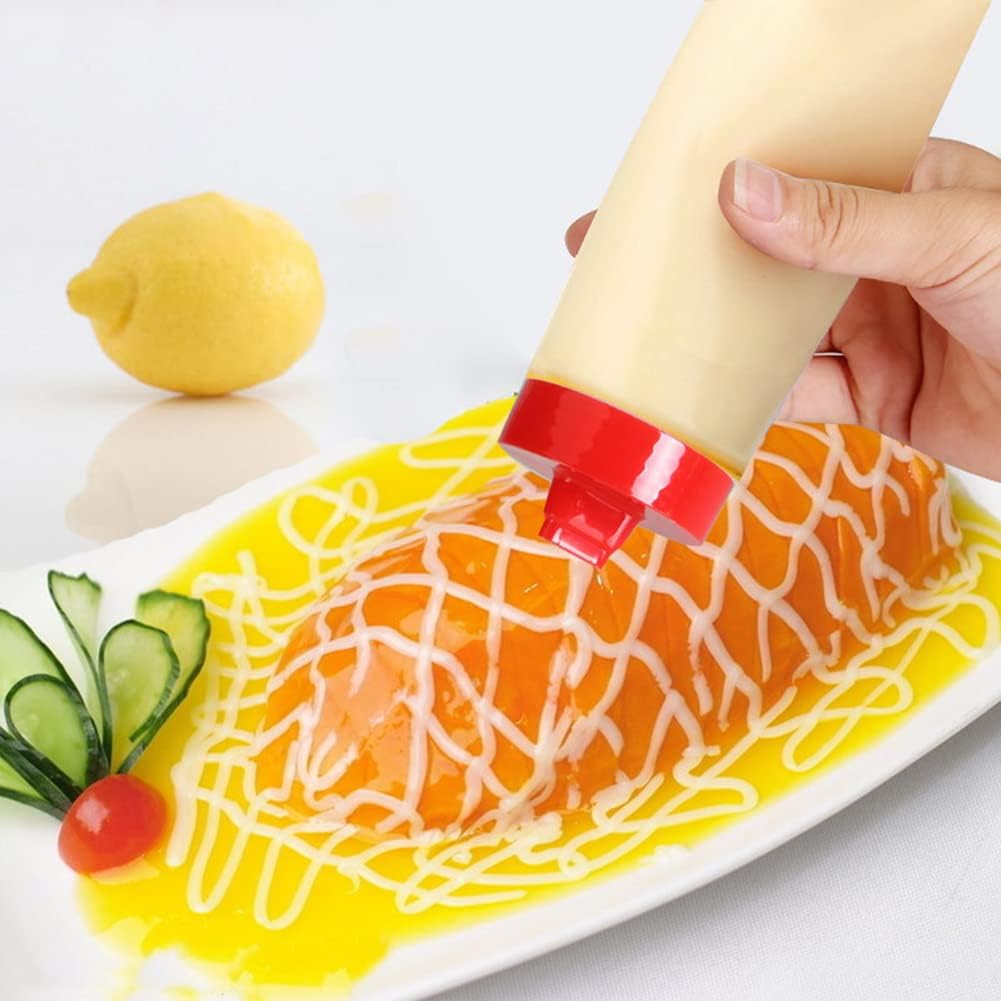 Durable Four-Hole Condiment Squeeze Bottles - Fast Free shipping