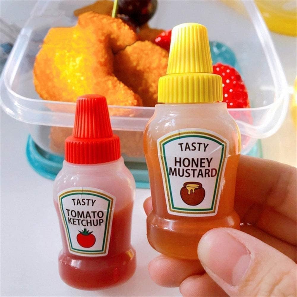 compact design 25ml ketchup bottles for dining or on the go