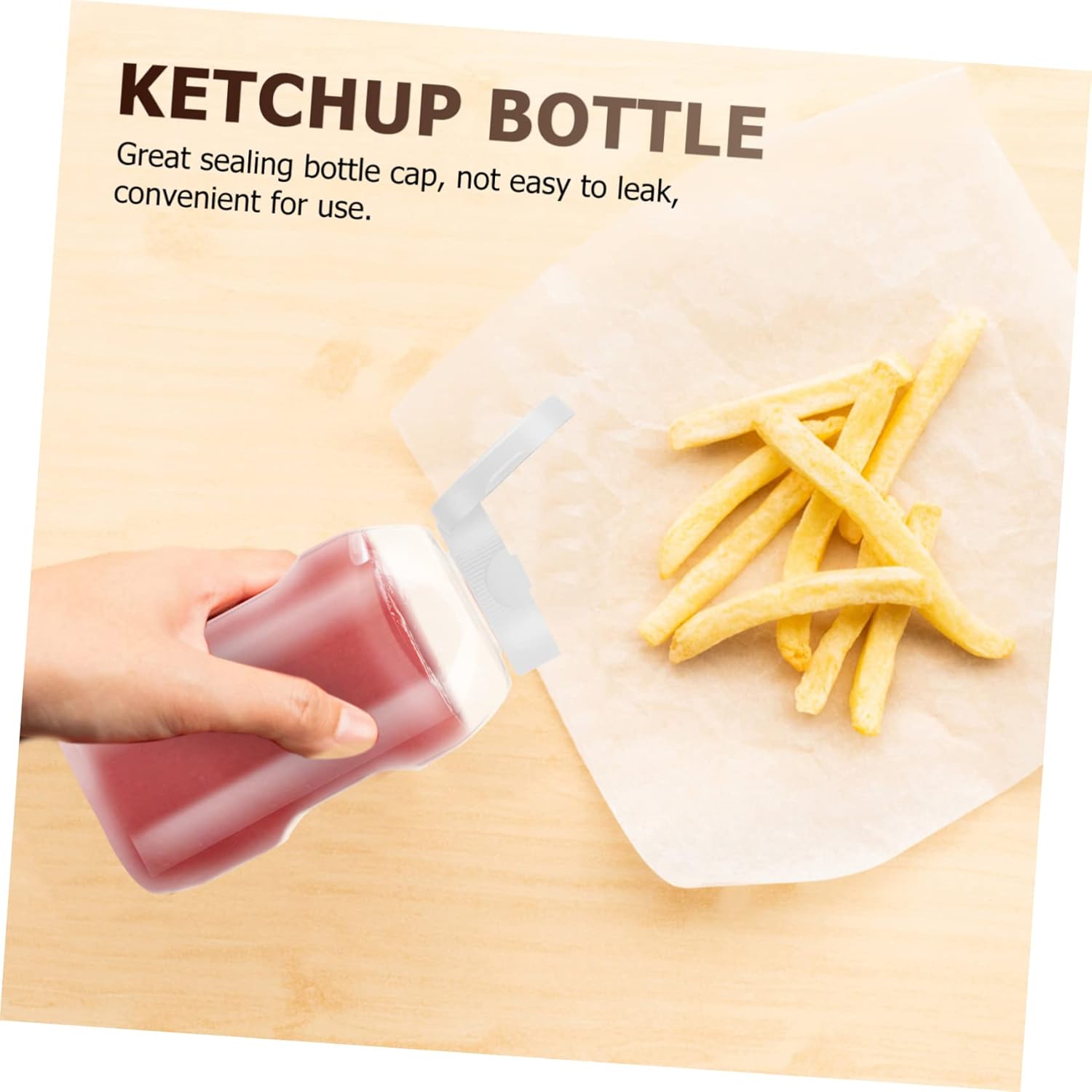 Mini Set of Sturdy Condiment Squeeze Bottles