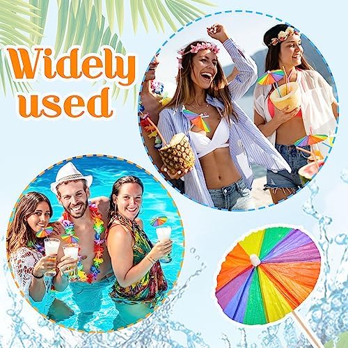 Perfect Rainbow Drink Umbrellas for Parties