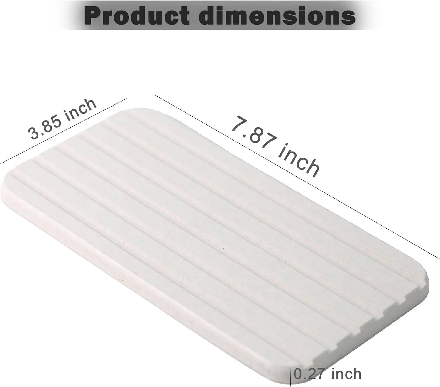 Water Absorbing Stone Tray for Bathroom