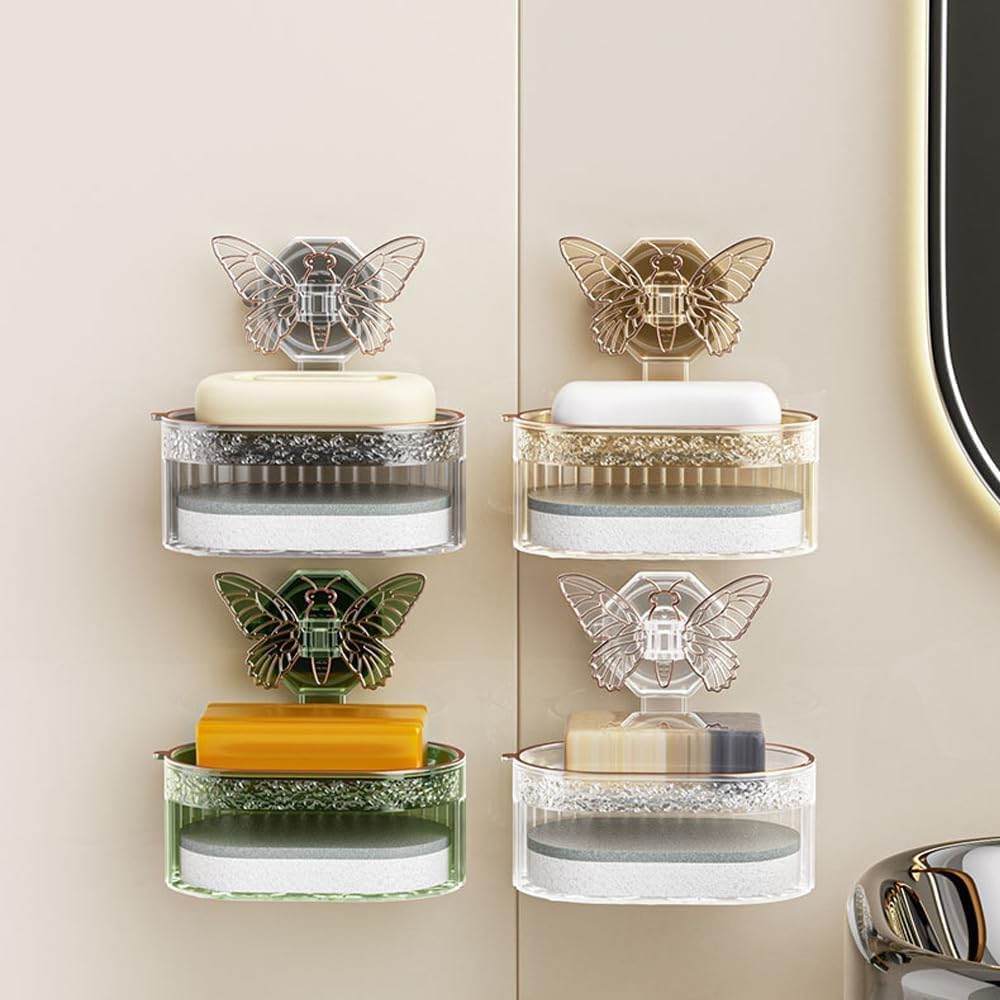 Unique Suction Cup Soap Box for Bathrooms