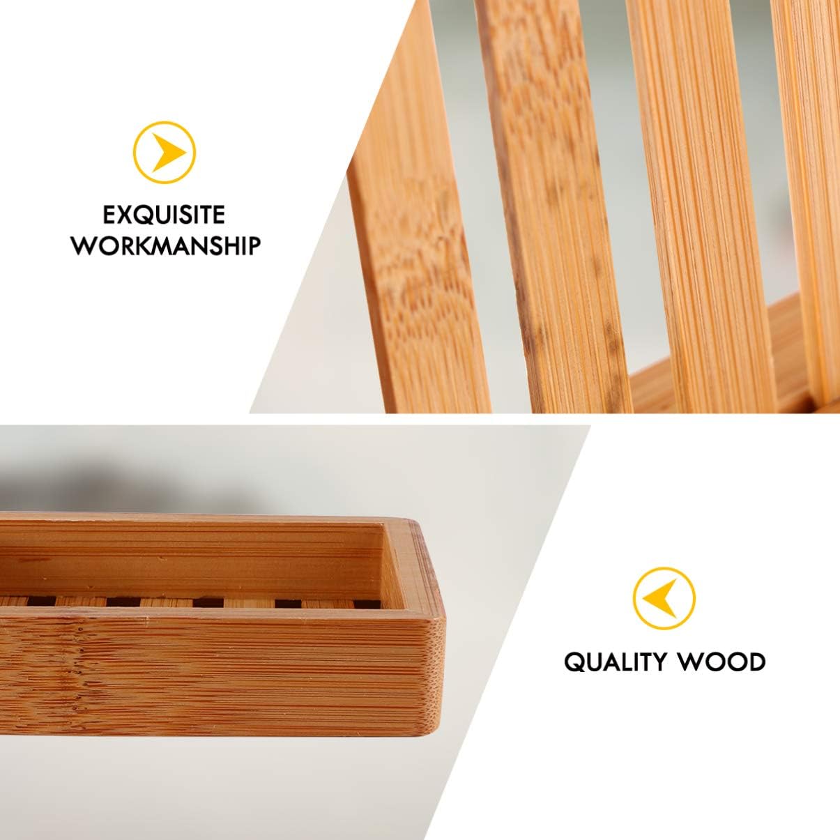 Cabilock Bamboo Pine Linear Soap Holder for BATH KITCHEN