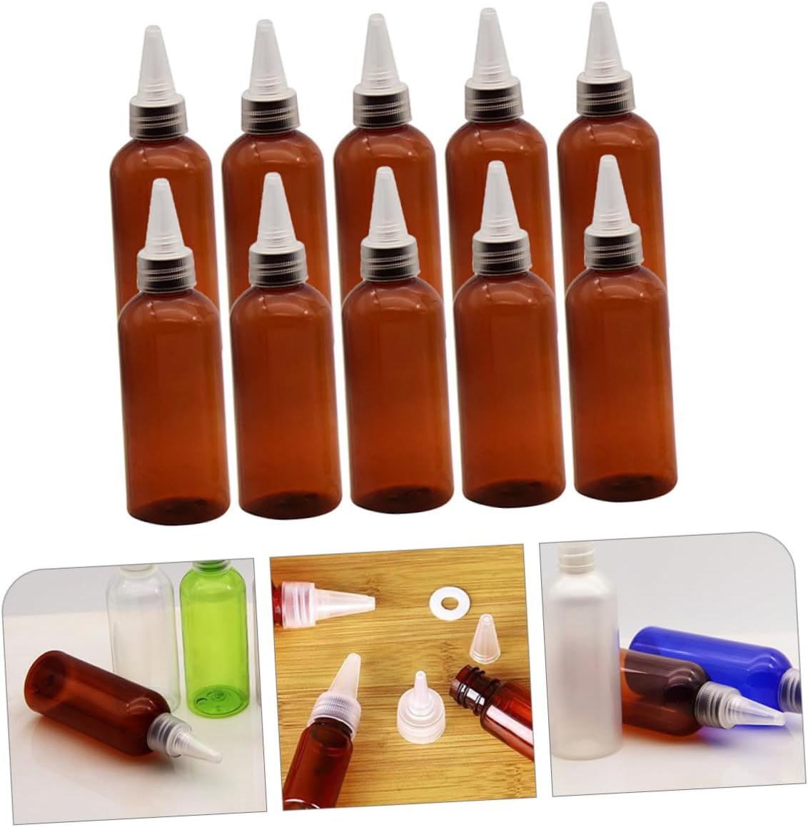 Preciatorz Flexible 10-Pack Sauce Squeeze Bottles for Easy Use