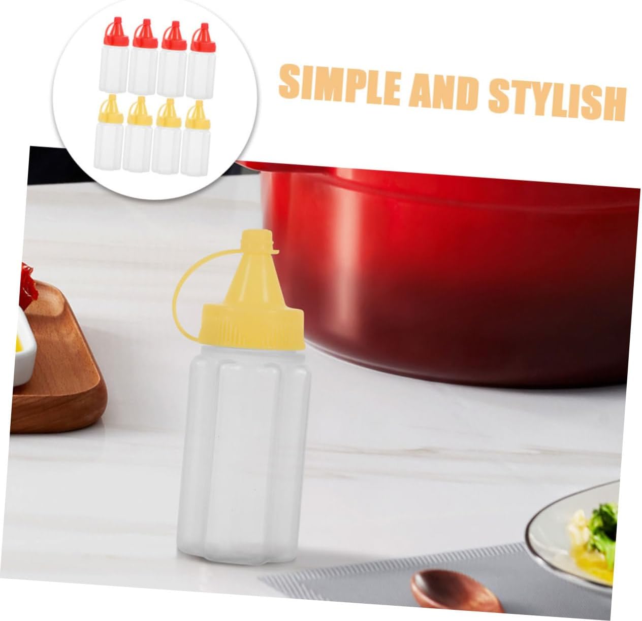 Lucky Squeeze Condiment Bottles - Compact Kitchen accomplices for transport spills spills