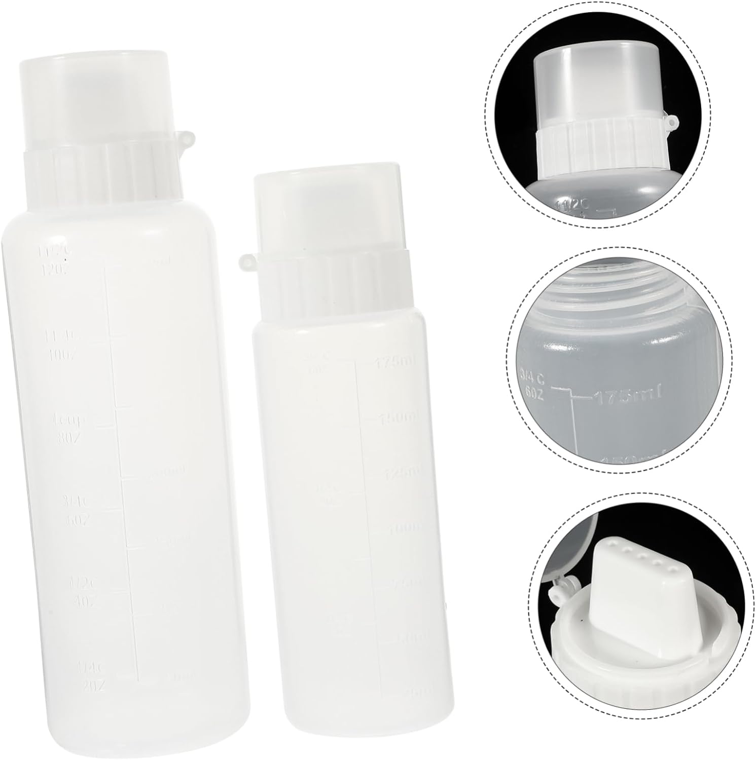 SHOWERORO Sauce Squeezing Bottles Condiment Squeezing Set Portable Dressing Squeeze Bottles