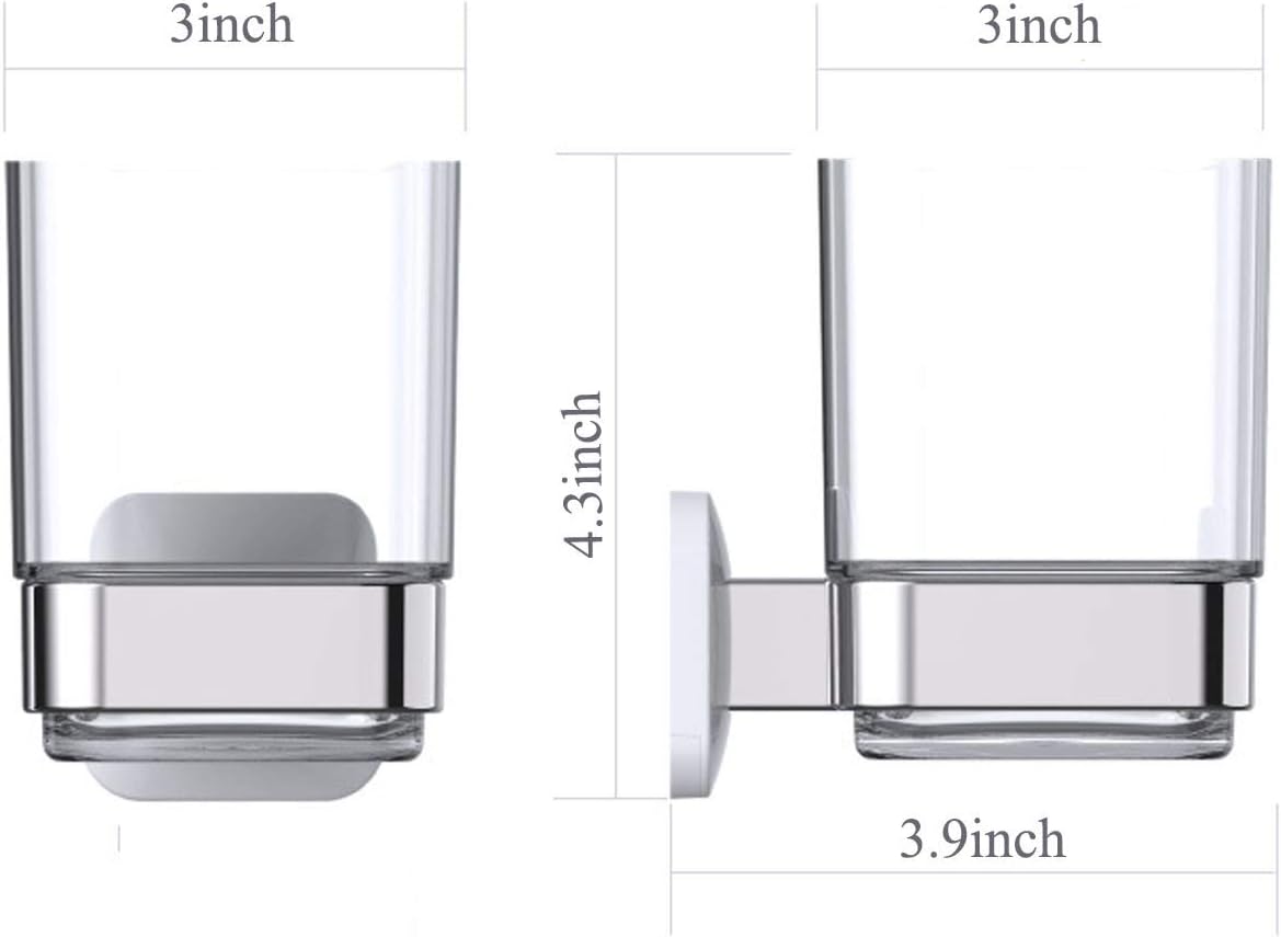 RIA Wall-Mounted Tumbler Toothbrush Holder