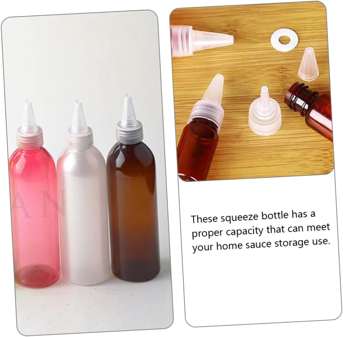 Cabilock 20-Piece Spout Dispenser Set Reusable Liquids Ketchup Soap Vinegar More