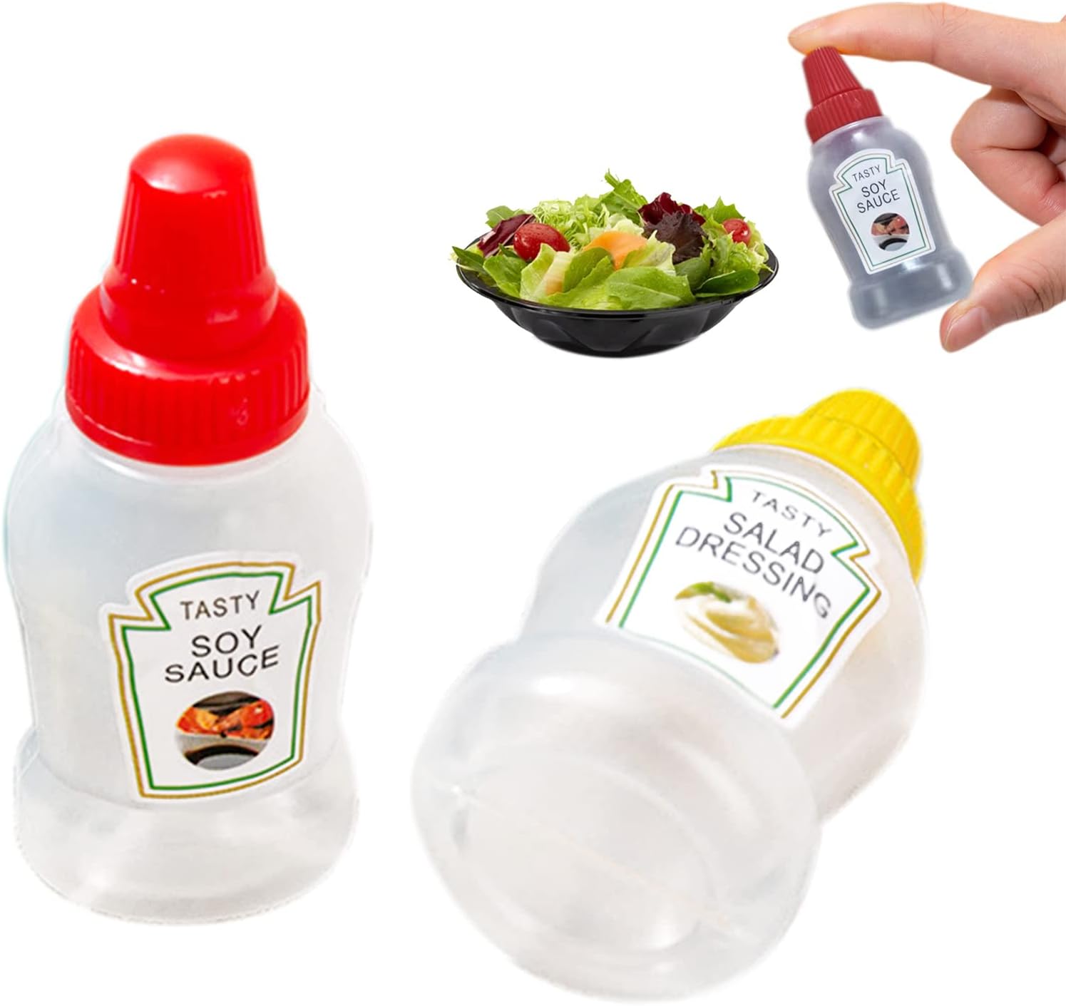 Small Durable Sauce Bottle Condiment Squeeze Bottle for Travel Kitchen