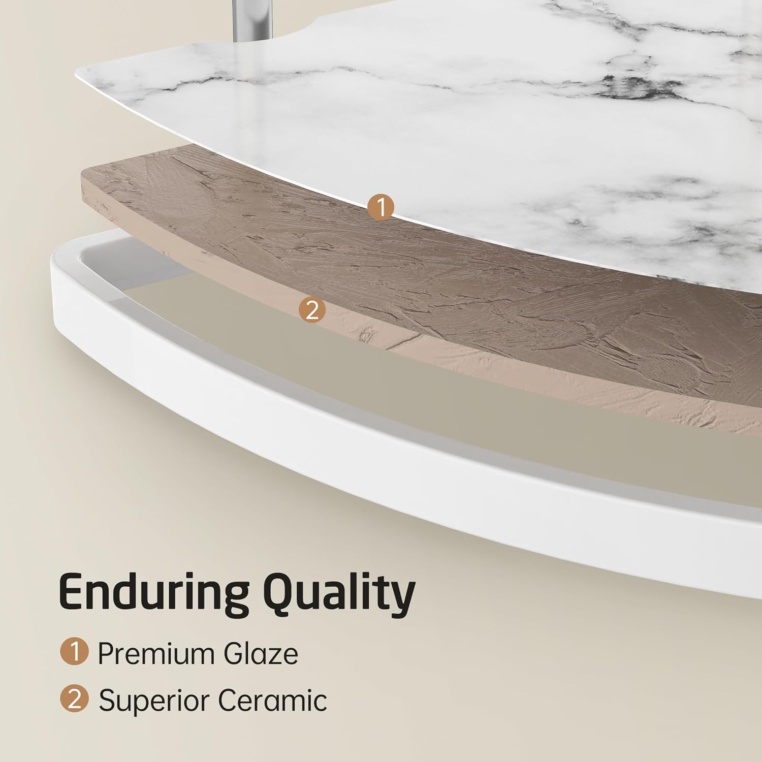 Stylish Ceramics Organizer 2-Tier