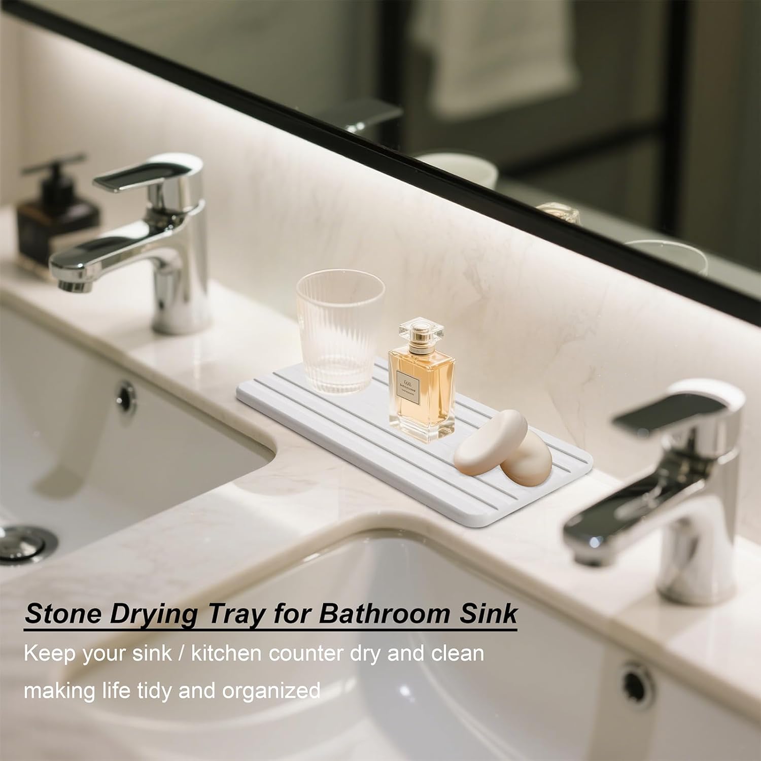 Quick-Drying Sink Trays for Kitchen Bathroom