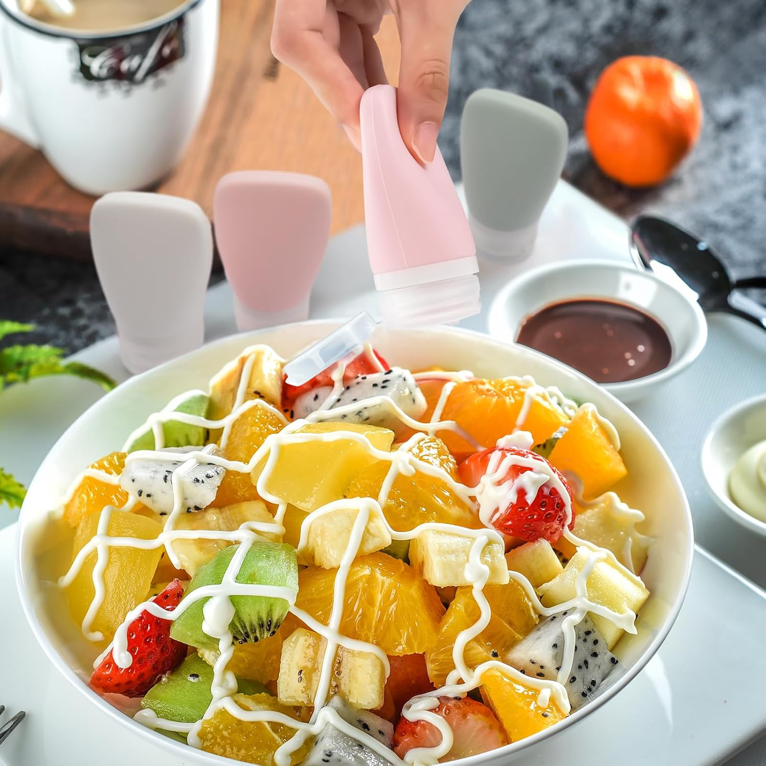 Mini Squeeze Bottles for Salad Dressing More
