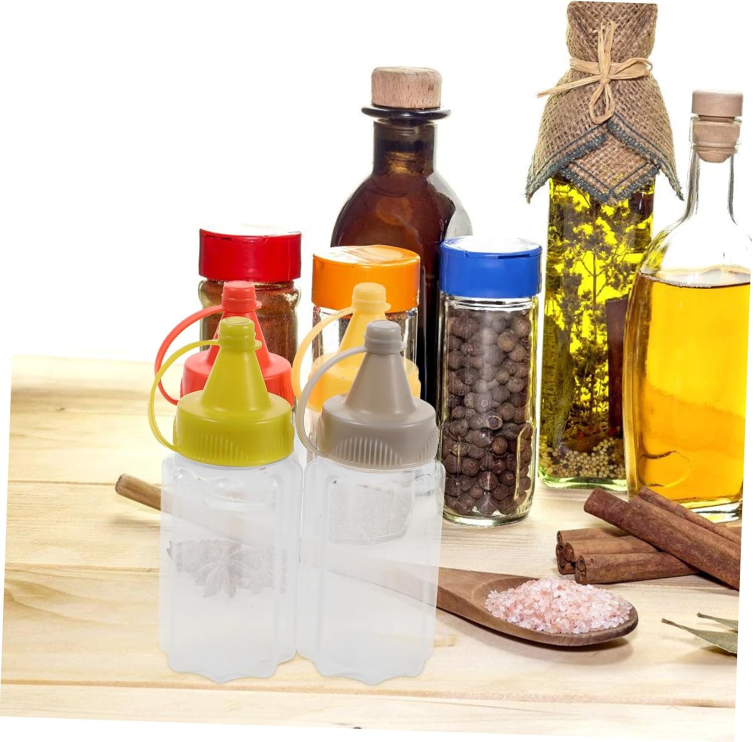 12pc Mini Squeeze Bottles Set for Condiments More