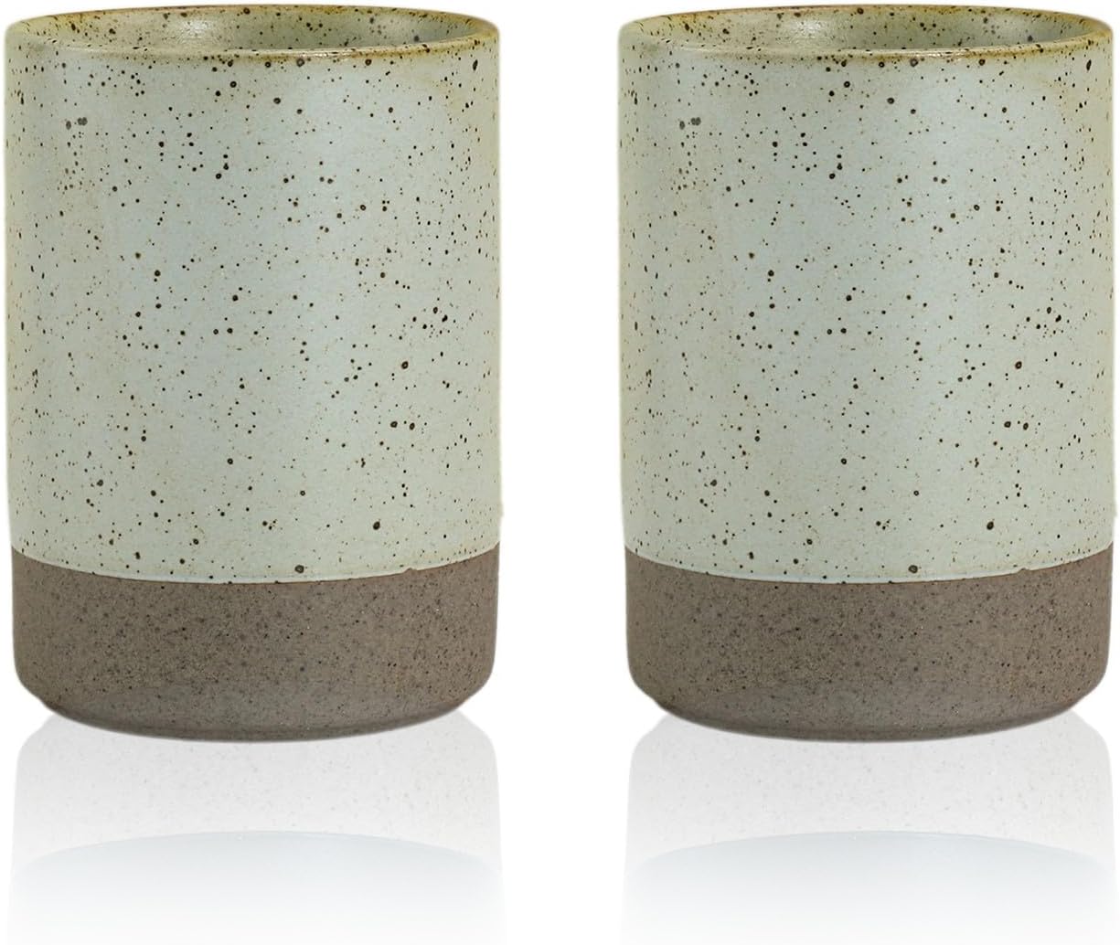 2-Piece Vintage Ceramic Mouthwash Cups