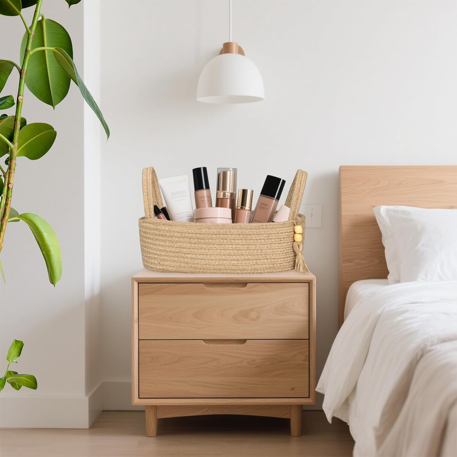 Boho-Style Storage Basket for Toiletries