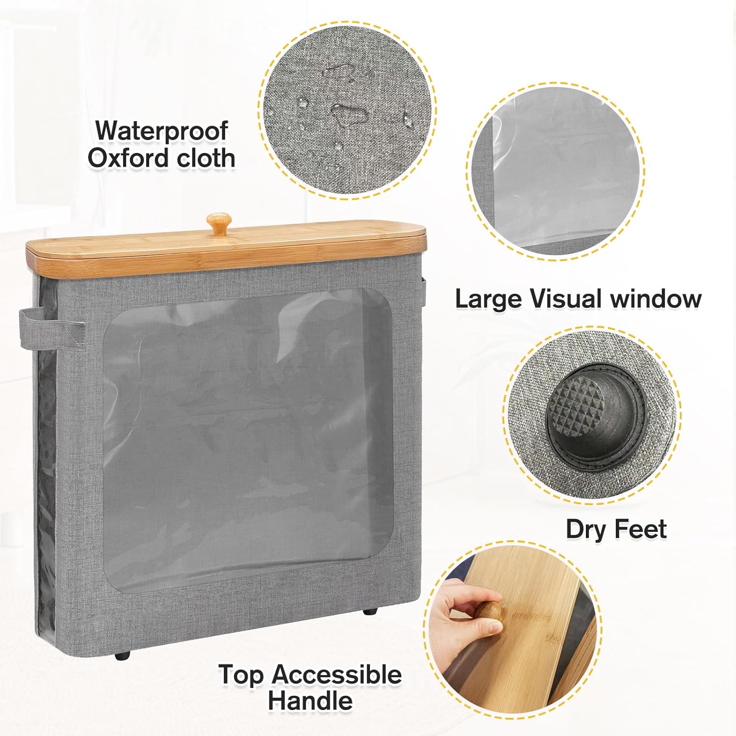 Stylish Durable Space-Saving Toilet Paper Organizer