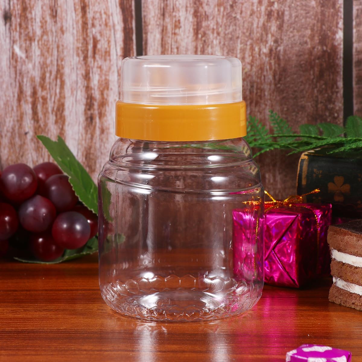 4-in-1 Transparent Honey Bottle Set
