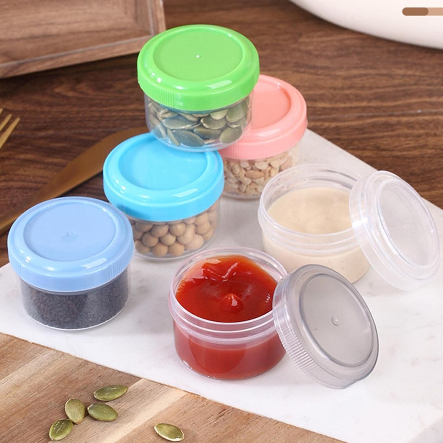 Apujents 12-Piece Squeeze Bottle Set