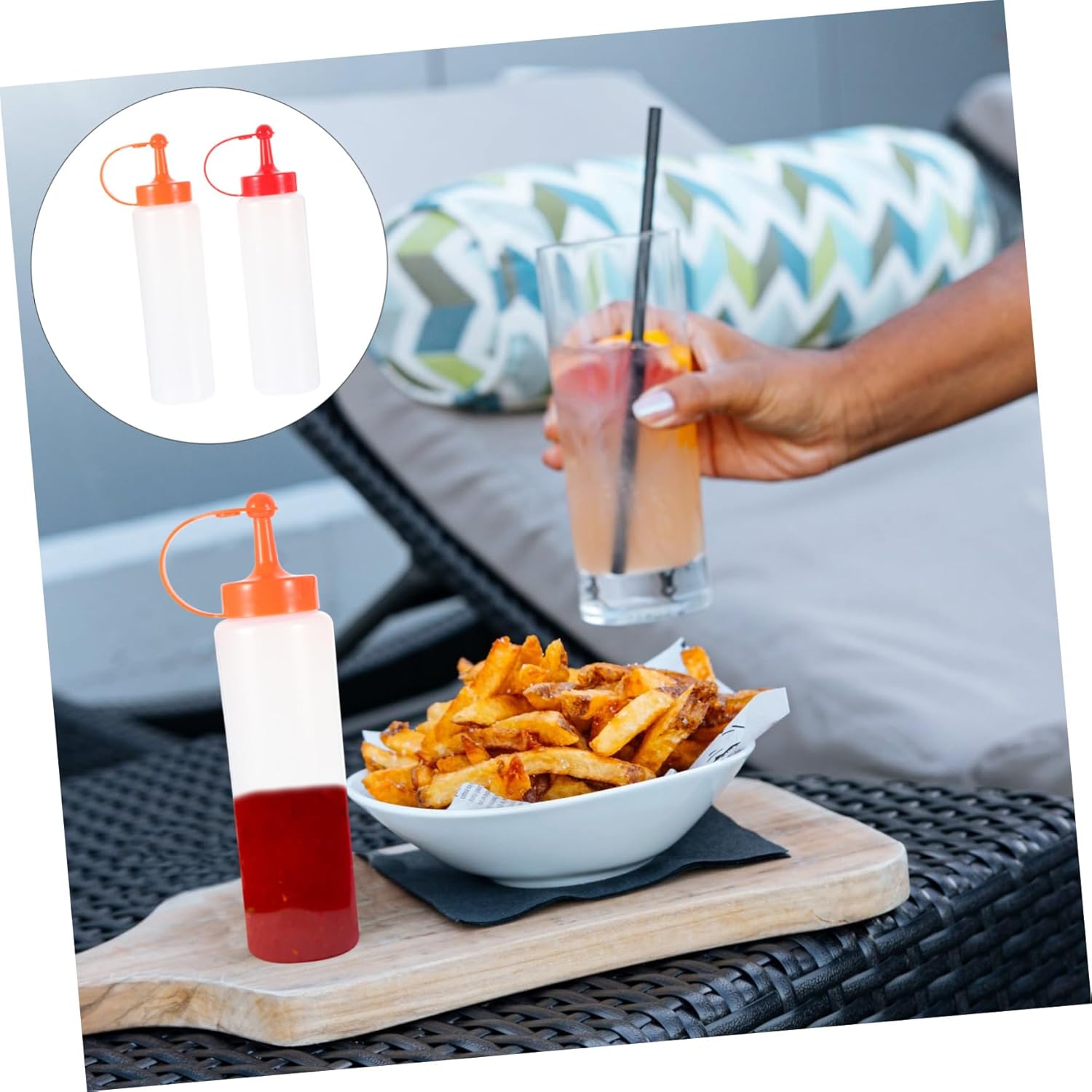 Quick-Squeeze Condiment Bottles