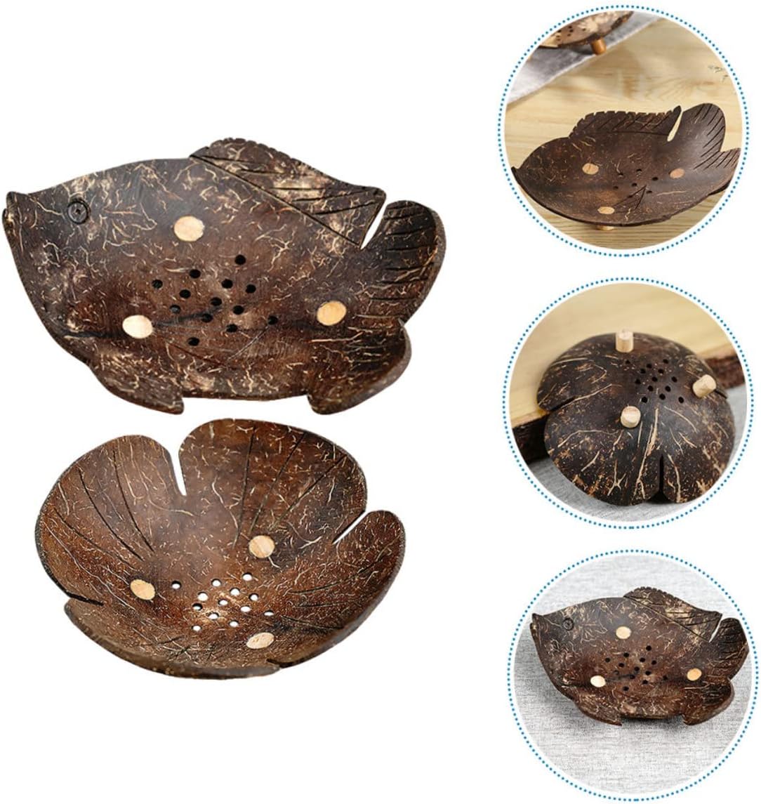 Cute Pet Bowl Holder Coconut Shell Design