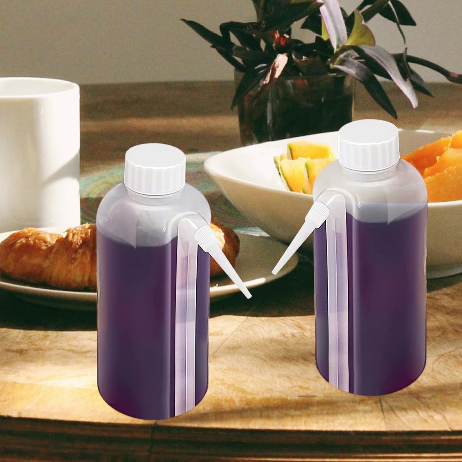 PrettyZoom 5Pcs 500ml Communion Cup Squeeze Dispenser Set