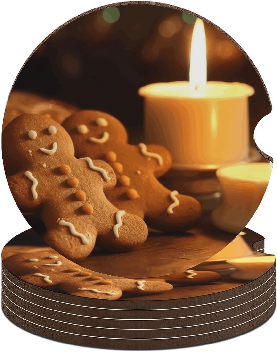 6-Piece Car Coasters for Cup Holders
