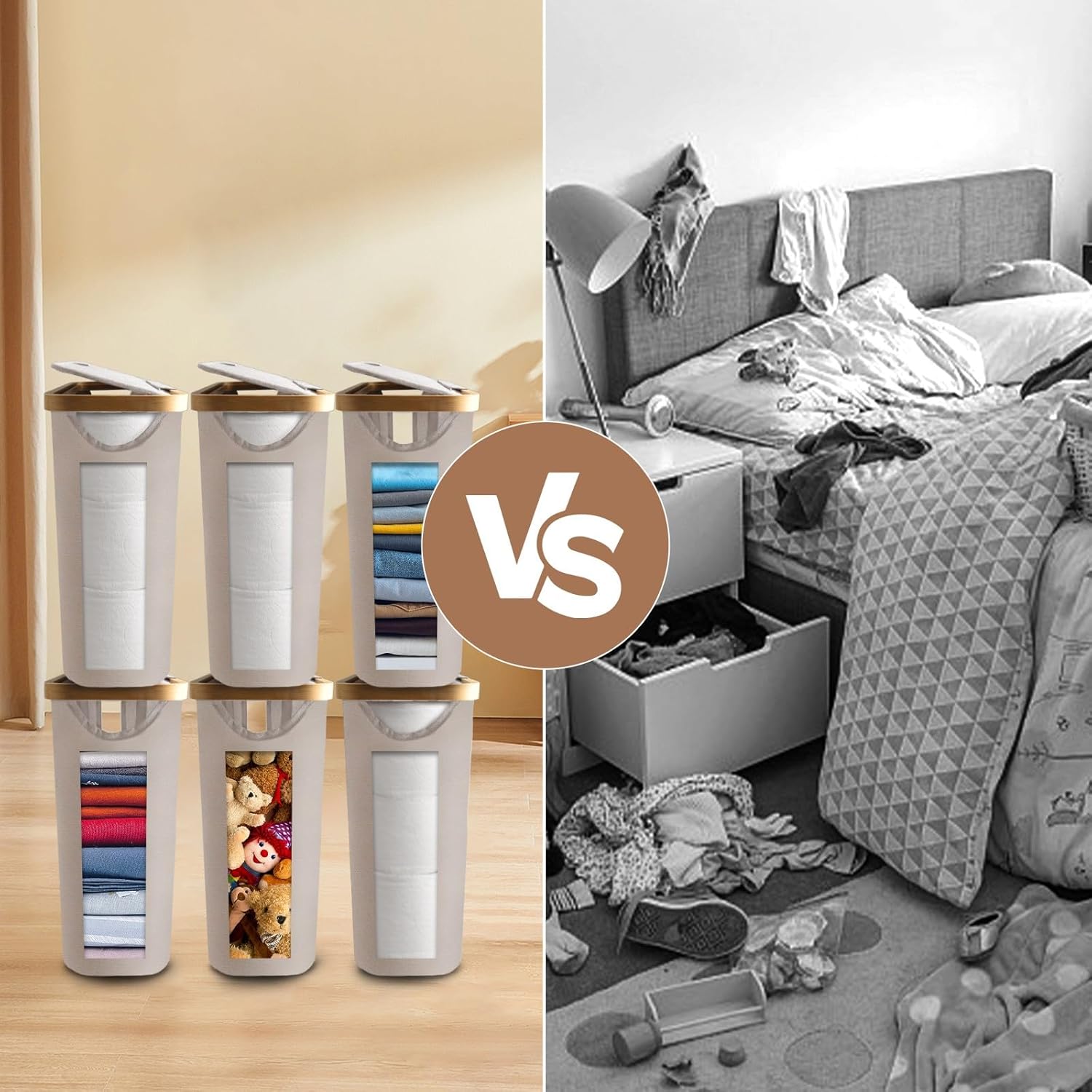 30L Toilet Paper Storage Basket 12 Rolls 30L Capacity