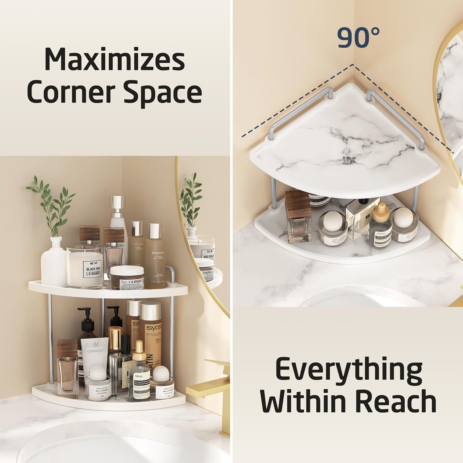 Stylish Ceramics Organizer 2-Tier
