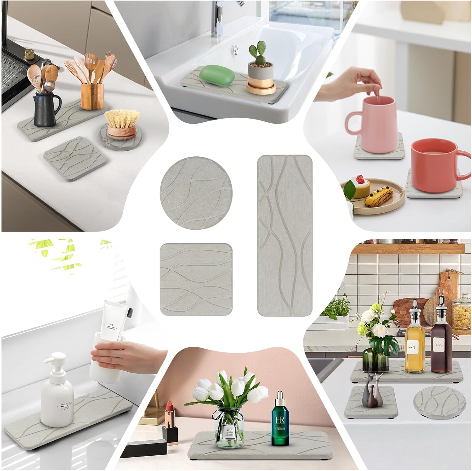 Durable Sink Trays 3-Pack for Kitchen Bathroom Use