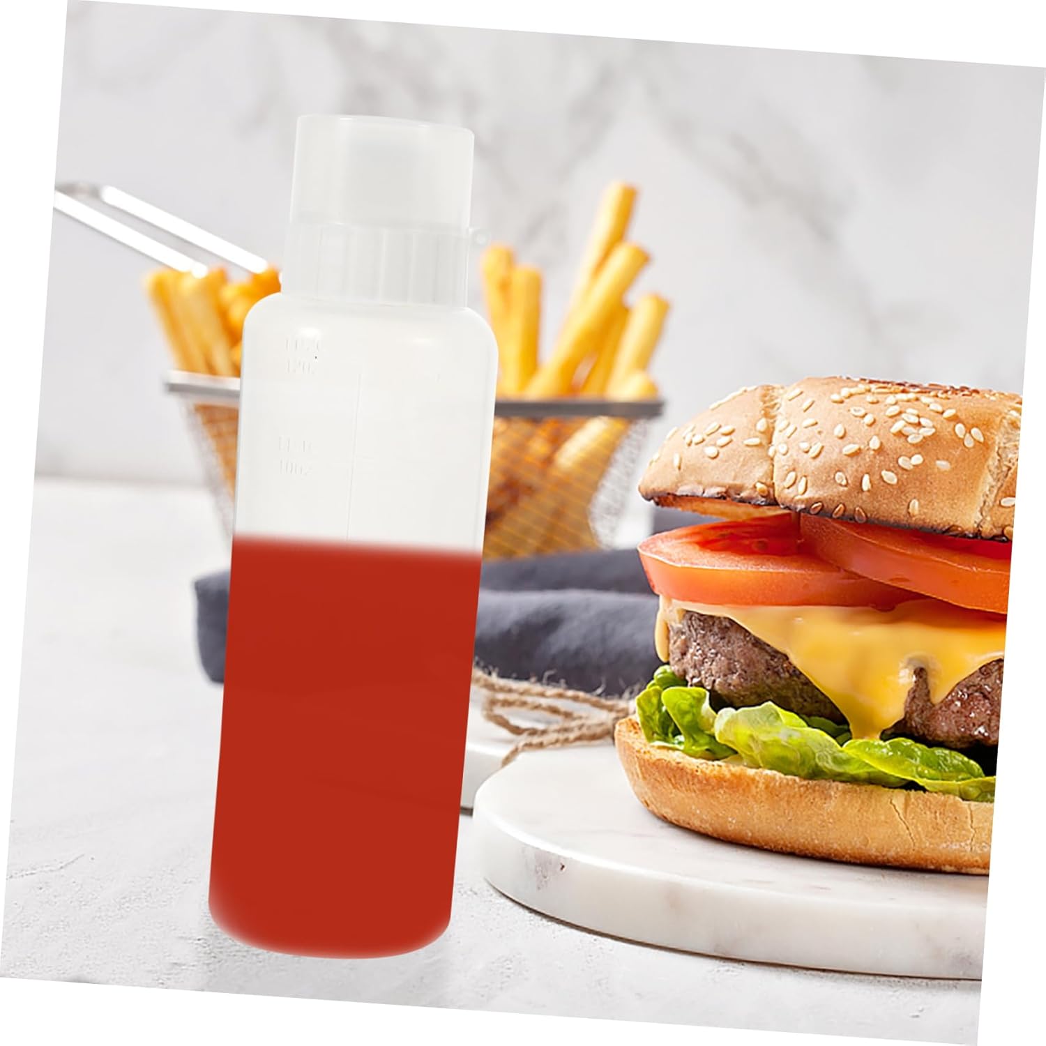 SHOWERORO Sauce Squeezing Bottles Condiment Squeezing Set Portable Dressing Squeeze Bottles
