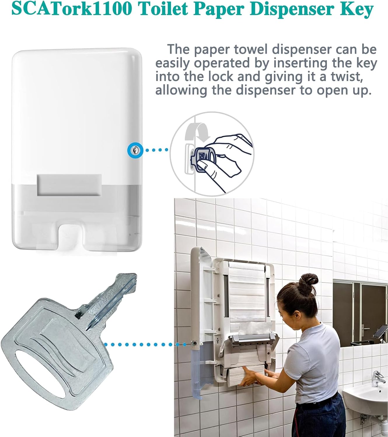 Paper Towel Toiletry Dispenser Key