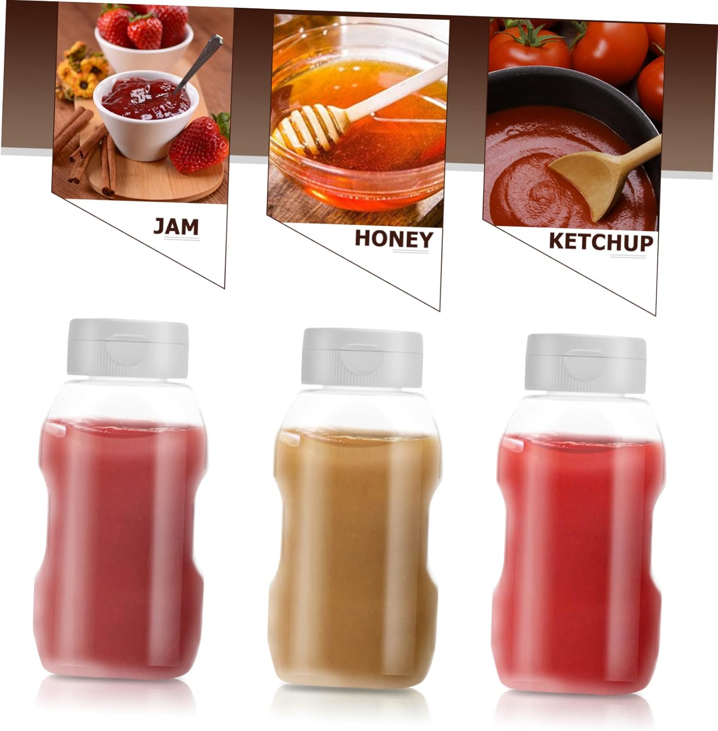 OKUMEYR - Squeeze Condiment Bottles with Easy Dispensing