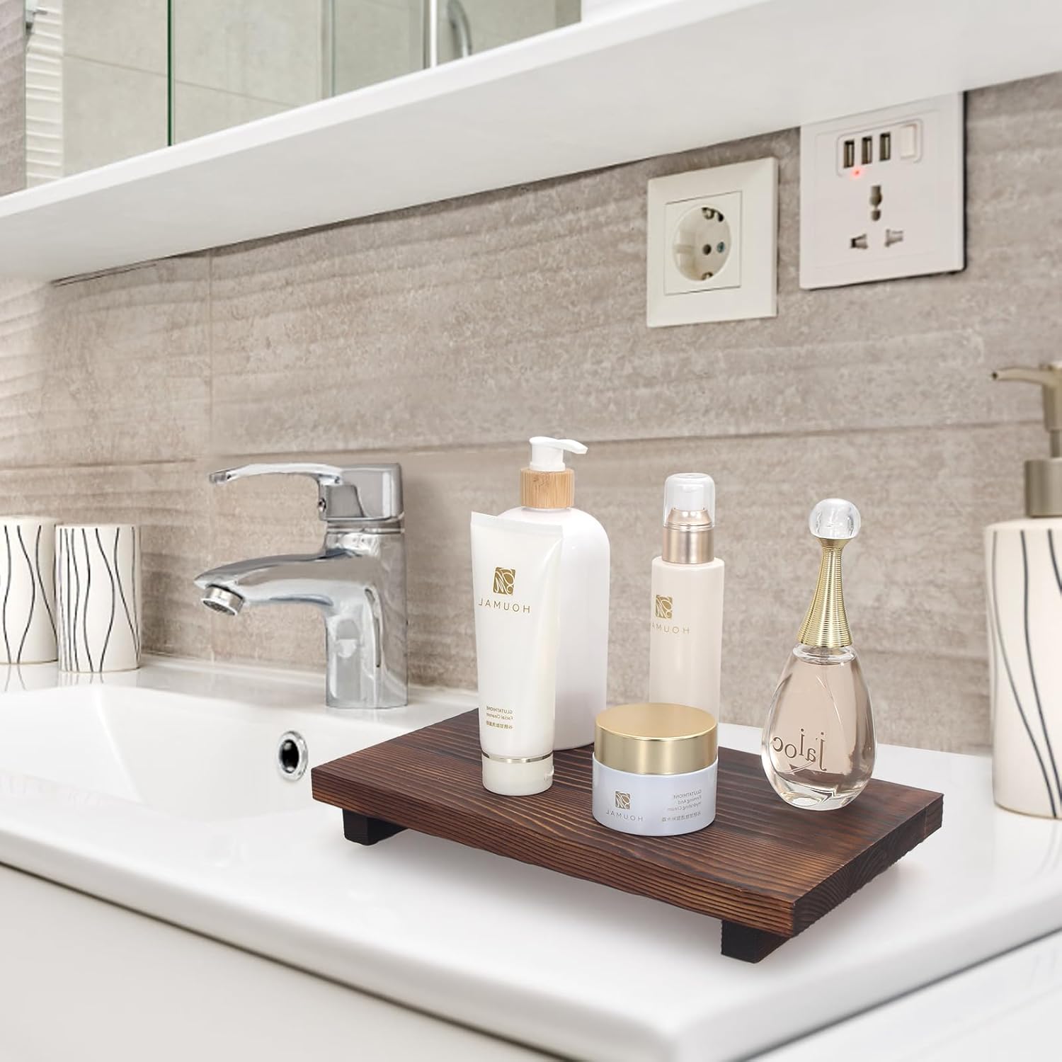Modern Bathroom Counter Organizer